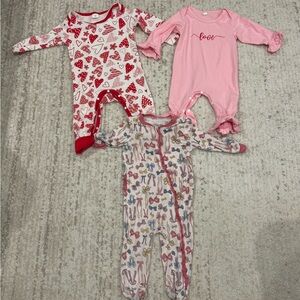 Baby Heart, Love, Bowknot outfit set